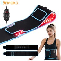 KEMOKO Red & Infrared Light Therapy Belt, for Waist Back Pain Relief, Home Use Beauty Devices, Heating Pad, Supports 660nm 850nm