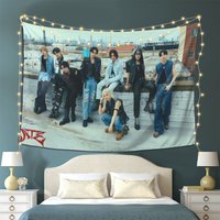 VIKAMA Stray Kids ATE K-pop Idol Group Tapestry Wall Hanging Decor for Bedroom Dorm Fan Room SKZ Rooftop Poster