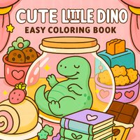 Cute Dinosaur Coloring Book for Adult Relieve Stress Kill Time DIY Painting Drawing Book Kids Educational Toys Perfect Gift