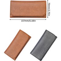 Portable Rolling Tobacco Bag for Lighter Vintage Leather Tobacco Pouch with Hidden Magnetic Closure Smoking Accessories