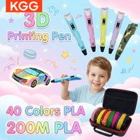 Kids 3D Printing Pen with LCD Screen and 40 Colors PLA Filament 3D Drawing Pen 3D Pen for Children DIY Art Gift for Boys Girls