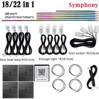 18 in 1 22 in 1 Symphony Parts 35/75/110CM Light Strip Extension Line Main/Sub Controller Foot Lamp Speakers Atmosphere Parts