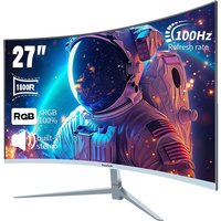 Gawfolk 27 inch Frameless FHD(1920x1080) 100Hz Monitor, Ultra-Thin Computer Display for Home Office Business Gaming Monitor