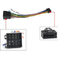 16 Pin to ISO Wiring Harness Adapter 16P Plug ISO Connector Conversion Cable Universal Accessories Wire for DIN Screen Car Radio
