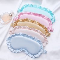 Silk Ruffle Sleep Eye Mask Soft Sleeping Eye Covers Multicolor Night Dream Eye Covering Christmas Gift Bride Sleepover Gifts