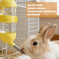 Hamster Ball Water Bottle Small Pet Drinking Bottle Automatic Feeders with Secure Wire Holder Drinking Fountain Accessories