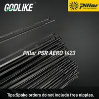 GODLIKE 12Pcs Pillar PSR AERO 1423 Aero Spokes Straight Pull Flat Bike Spokes Racing Spoke Bicycle Spokes Knitting Needles