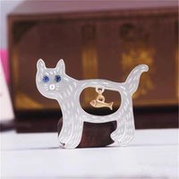 Cute Small Fresh Cat Design Brooch for Men and Women,Holiday Party Everyday Wear Minimalist Accessories Pins,Couple's Gift