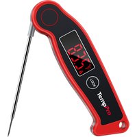 TempPro TP19 Fast Reading Waterproof LED Display Antimicrobial Meat Thermometer Digital BBQ Thermometer With Backlight
