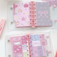 M5 A7 Candy Colorful Separator Paper Index Page Classification Separator PageNotebook Loose-leaf Book Partition Accessories