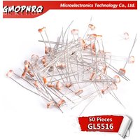 50PCS 5516 GL5516 5MM LDR Photo Light Sensitive Resistor Photoelectric Photoresistor