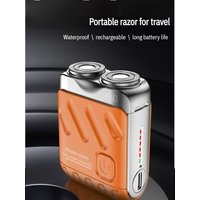 Portable Rotary Double Ring Electric Shaver Razor Travel Magnetic Electric Razor