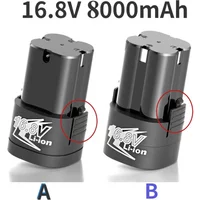 New 16.8V 8000mAh Universal Rechargeable Lithium Battery for Electric Shear Electric Drill Electric Wrench Power Tools Battery