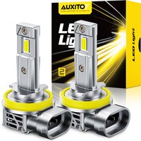 AUXITO 2Pcs H8 H9 H11 LED Canbus Bulb 12V CSP Headlight High Power Super Bright White 6500K No Error Turbo Lamps Car Head Lights