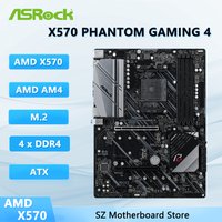 ASROCK X570 PHANTOM GAMING 4 AM4 X570 Motherboard 4×DDR4 128GB For Ryzen 5600 4600G PRO 2700 3400G cpu PCI-E 4.0 ATX