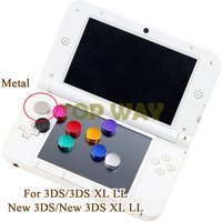 2PCS Metal Analog Joystick Cap For 3DS/3DS XL Thumb Stick Grip Cover Circle Pad Analog Cap For NEW 3DS/NEW 3DSXL LL