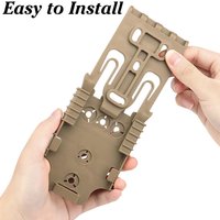 1/2/3/4PCS Hunting Thigh Holster Accessories Tactical Holster Adapter Quick Locking System Kit QLS 22 19 Polymer Gun Accessories