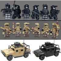 Ghost swat doll explosion-proof suit armored military building blocks, mini characters, children's toys, birthday gifts,