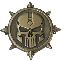 Warhammer 40,000 Logo Badge Sci-Fi Fantasy Game Brooch Punisher Skull Pin Retro Peripheral Accessories