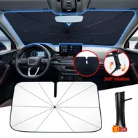 Car Sunshade Windshield Umbrella Rotation Foldable Handle Front Window Sun shade UV Protection Summer Car Accessories