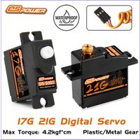 DSPOWER 17g 21g Mini Digital Servo 4.2KG Motor for 1/18 1/16 Micro RC Car HYPER GO WLTOYS 144001 Truck Airplane Boat Robot Toy
