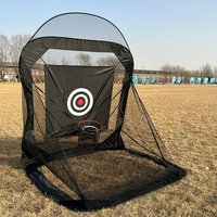 Portable Golf Practice Net Swing Cutter Automatic Ball Return Indoor Outdoor Foldable Golf Swing Net for Golf Fans And Enthus...