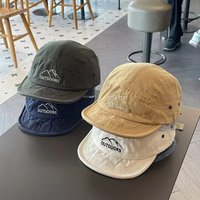 Soft Short Brim Baseball Cap Sun Protection Adjustable Sun Hat Quick-Dry Lightweight Sunscreen Cap Women Men Sun Hat