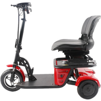 2026 3 Wheels Electric Scooter Foldable Disabled Old People 500W 36V Portable Electric Tricycle For Family With Basket