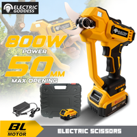 Electric Goddess Brushless 50mm Electric Scissors For Dewalt 20V Battery Pin Cordless Fruit Tree Bonsai Electric Pruning Shear