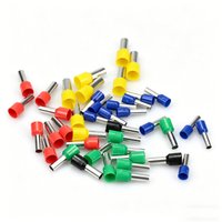 E VE1008 VE1010 VE1012 VE1018 Copper 1mm2 #18AWG Wire Crimp Sleeve Connector Insulated Cord End Pin Ferrule Cable Lug Terminal