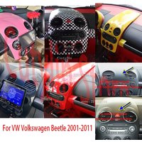 LHD RHD For VW Volkswagen Beetle 2001-2011 ABS Car Center Console Dashboard Panel Air Condition Outlet Cover Trim Accessories