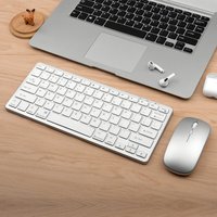 2.4G Bluetooth Keyboard and Mouse Set pc Wireless portable keyboards computer ergonomic Rechargeable key board Mute white black