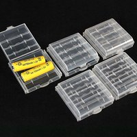 AA AAA Battery Storage Box Hard Plastic Case Cover Holder Protecting Case With Clips For Battery Storage Box