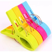 4-24Pcs Beach Towel Clips Plastic Quilt Pegs For Laundry Sunbed Lounger Clothes Pegs Home Bathroom Organization