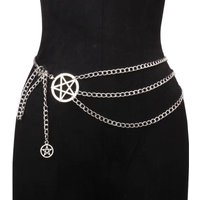 Vintage Alloy Women's Belt Chain, Women's Fashion Versatile Niche Design Tie Belt Chain LR1774
