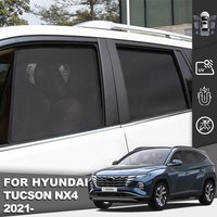 For Hyundai Tucson NX4 2022 2023 2024 Magnetic Car Sunshade Visor Front Windshield Curtain Rear Side Baby Window Sun Shade