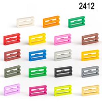 200pcs MOC 2412 piastrelle speciali 1x2 griglia mattoni compatibili fai da te Assmble Building Blocks particelle Kid Puzzle cerv