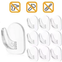 Transparent Mini Small Hooks Household Load-bearing Adhesive Hooks Without Punching Kitchen Waterproof Hook Multifunctional Hook