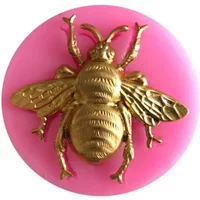 New Bee Silicone Mold DIY Chocolate Fondant Mold Cream Cake Decoration Scented Soap Candle Making Mold Soap Molds Resin Molds