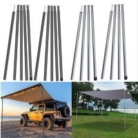 Tent Poles Beach Canopy Tarp Steel Rods for Camping Awning Fishing Sun Shelter Backyard Outdoor Shade Portable Support Stick