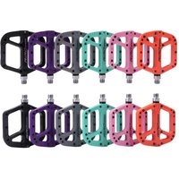 AliExpress NONE RIRO Nylon Bicycle Pedals Ultralight DU Sealed Bearings For MTB Road bike Purple Orange Pink Grey Black mtb platform pedals