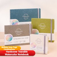 Watercolor Paper Pad 3-in-1 Perforated Sketch Book for Painting Portable Travel Art Diary Thick Drawing Notebook for Kids Adults