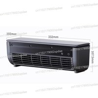 Installation-Free Wall Mount Compact Kitchen Air Cooler Fan Semiconductor Ice Mist Cooling Air Conditioner Fan