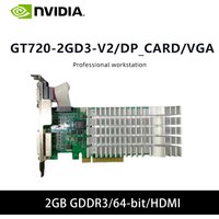 GT720 GPU GT720 2GD3 V2/DP CARD VGA Graphics Card For PC Support 2GB GDDR3 64bit PCI-E 2.0 HDMI DVI Interface