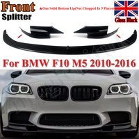 Frontspoiler für BMW F10 5er Serie M5 Nur Limousine 2011 2012 2013 2014 2015 2016 Frontsplitter Stoßstangenlippe Hochglanz Schwarz M Performance