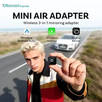 Ottocast 3 IN 1 MINI AIR Wireless Android Auto CarPlay Adapter USB Dongle Car Accessories for iPhone Mirror for VW Toyota Benz