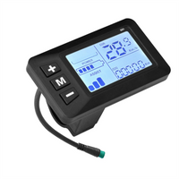 AliExpress NONE XFDZ-Bike 5-Pin LCD Speedometer Waterproof Display Multi Voltage 24V/36V/48V For Electric Scooter Accelerator