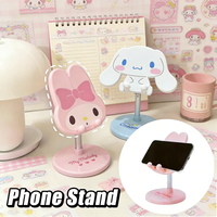 Cute My Melody Telescopic Phone Stand Kuromi Cinnamoroll Adjustable Height Desktop Holder Portable Anti-Slip Phone Stand Gifts