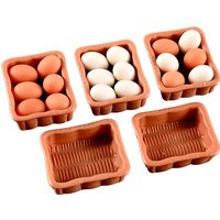 1/7pcs 1/12 Dollhouse Simulation Egg Tray Model Dollhouse Mini Kitchen Decoration Dolls House Accessories Pretend Play Toys