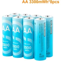 DLGPOWER 1.5V Lithium Battery AA/AAA Rechargeable battery with charger for Camera Electric toy Remote control Game controller
